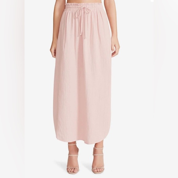 NWT BB Dakota by Steve Madden See You Later Gauze Skirt - Pale Pink - Size Small - Picture 4 of 11